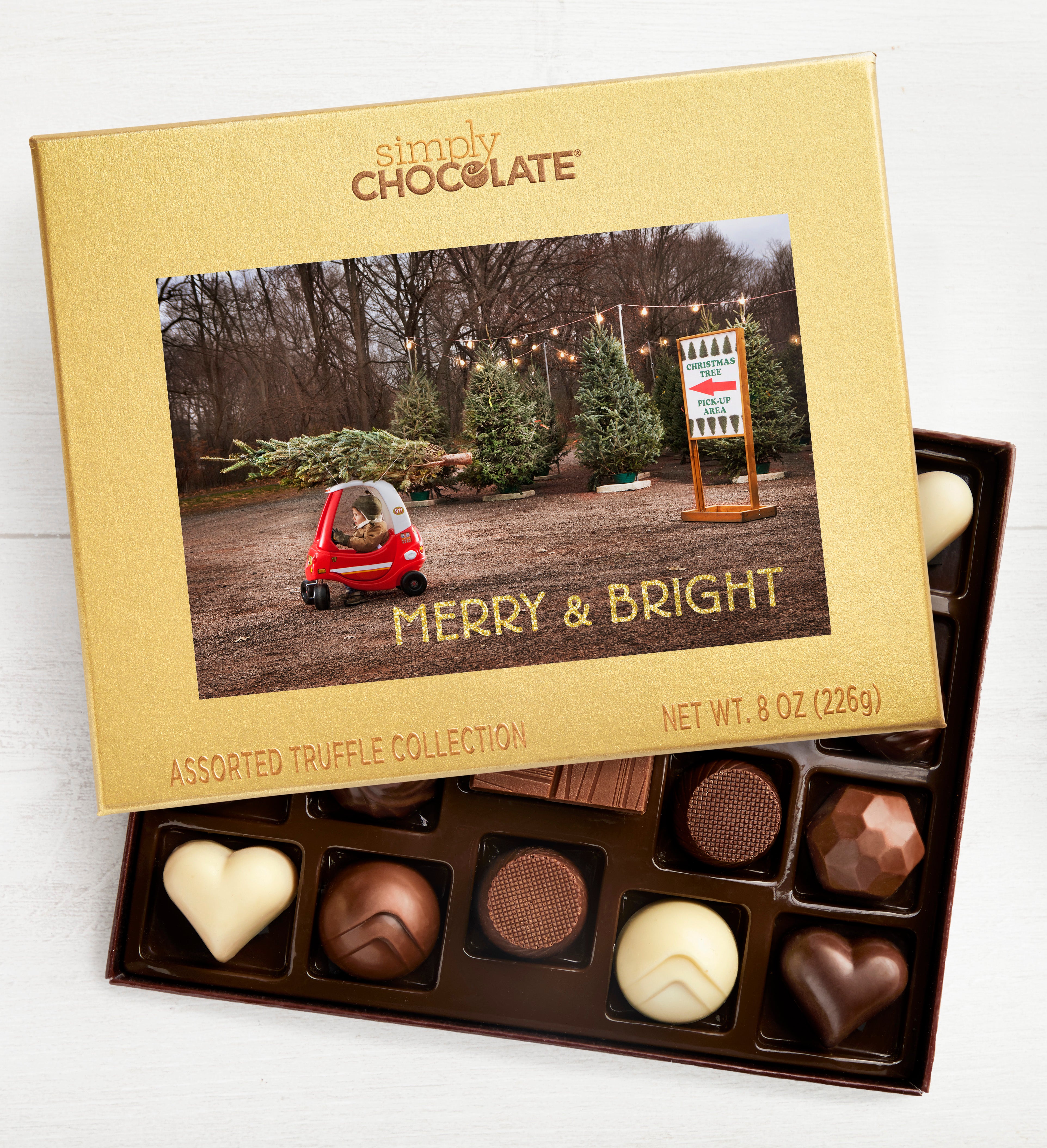 Simply Chocolate® Merry & Bright 17pc Choc Box